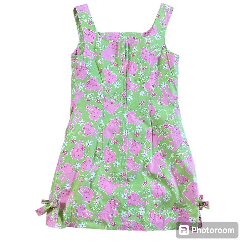 Lilly Pulitzer Pink and Green Sleeveless Sundress
